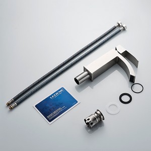 Смеситель для раковины нержавеющая сталь LEDEME L71017