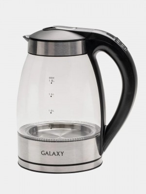 Чайник Galaxy LINE GL0556 электрический со стеклянной колбой (1,8л, 2200Вт)