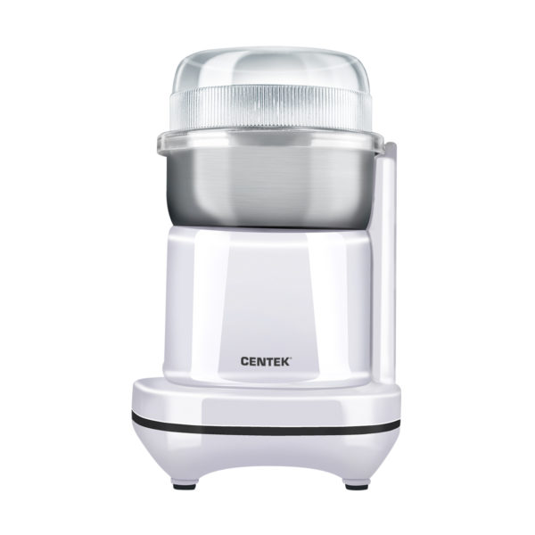 Кофемолка Centek CT-1365 White 250Вт, 165 мл, безопасная блокировка, стальн чаша, прозрачная крышка