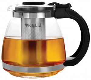 Чайник заварочный стеклянный 1.5л. Kelli KL-3090