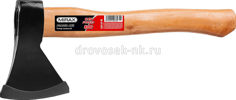 Топор 800/900г 360мм кованый с дерев. рукояткой MIRAX 2060-08_z02