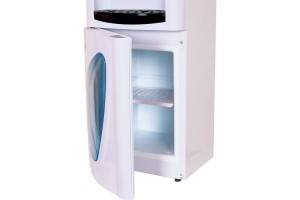 Кулер "Aqua Work 0.7LWR", бело-черный, без нагрева и охлаждения, нажим кружкой