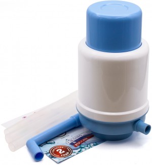 Помпа водяная ручная Aqua work "DOLPHIN QUICK", голубая в ПАКЕТЕ , (РОССИЯ)