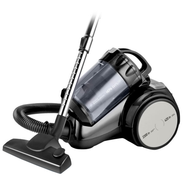 Пылесос Centek CT-2524 (черный/серый) циклон, 2300/420Вт (!!!), низкий уровень шума, телескоп