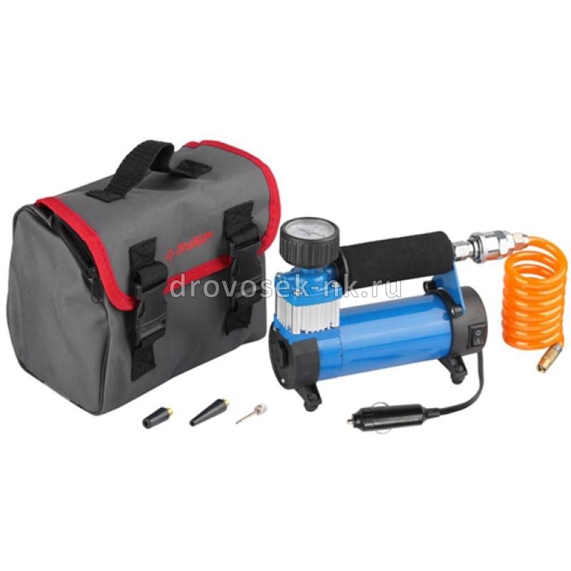 Компрессор автомоб ЗУБР "ЭКСПЕРТ" (дав 7атм 1м 3насадки) 61125