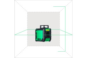 Построитель лазерных плоскостей (лазерный уровень) INSTRUMAX GREENLINER 360