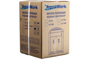 Кулер "Aqua Work 0,7TKR" (бело-черный), настольный, только нагрев