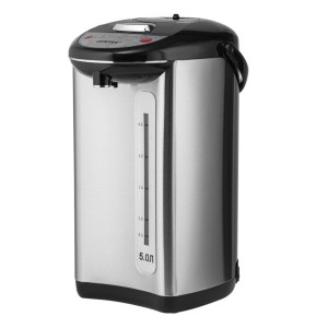 Термопот Centek CT-1083 (сталь) 5.0л 850Вт, 3 способа подачи, повторное кипячение, двойная защита