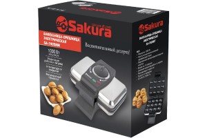 Вафельница-орешница SA-7405NM 1000Вт нерж орешница