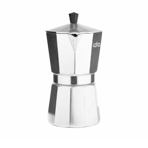 Кофеварка LARA 300мл (6*50 мл), для молотого кофе, алюм. корпус, итал. дизайн LR06-72