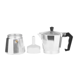 Кофеварка LARA 450мл (9*50 мл), для молотого кофе, алюм. корпус, итал. дизайн LR06-73