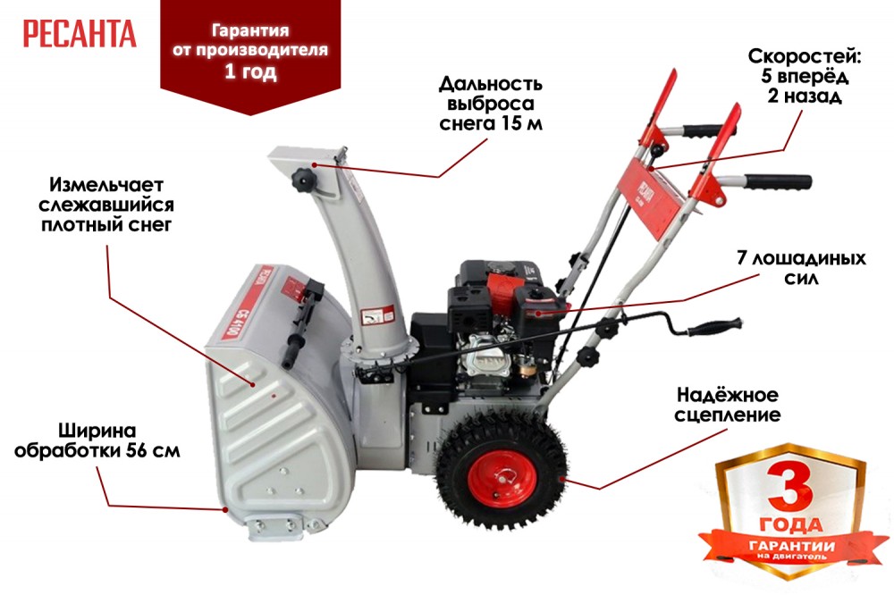 Снегоуборщик Ресанта СБ 4100 70/7/30