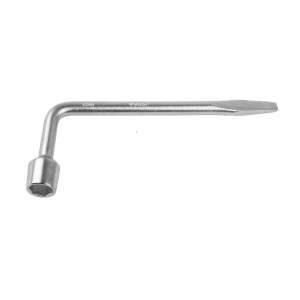 Ключ баллонный ЗУБР "Мастер" L-образный, с монтажной лопаткой, 22мм 2753-22_z02