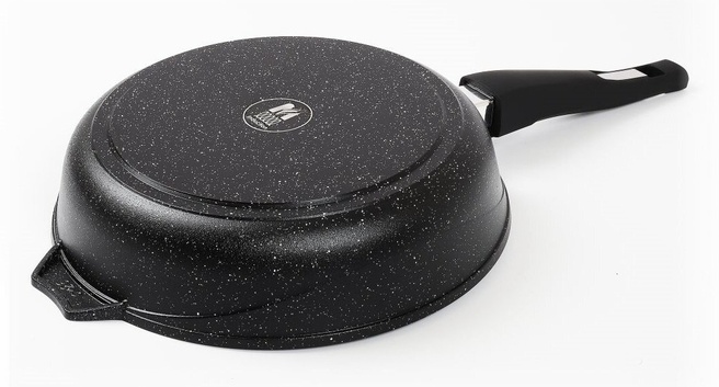 Сковорода индукционная 22см АП Гранит black Induction Pro со съемной ручкой арт. 022802И