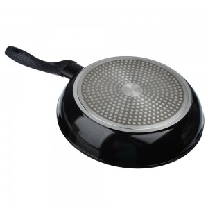 Сковорода литая d26см, антипригарное покрытие Мрамор, индукция SATOSHI Карбон 846-453