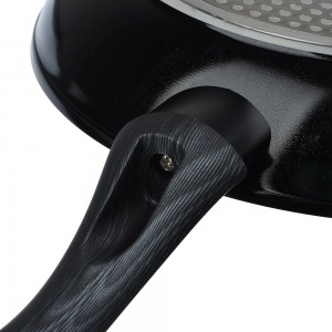 Сковорода литая d26см, антипригарное покрытие Мрамор, индукция SATOSHI Карбон 846-453