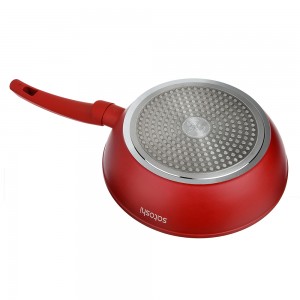 Сотейник литой d=26см, антипригарное покрытие мрамор, индукция SATOSHI Верден 846-464