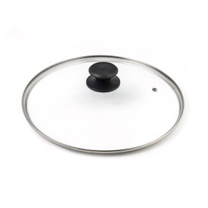 Крышка LARA LR01-100 30см стеклянная универсальная, стильная ручка