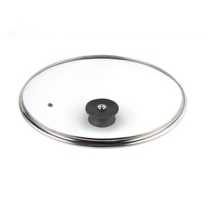 Крышка LARA LR01-100 30см стеклянная универсальная, стильная ручка