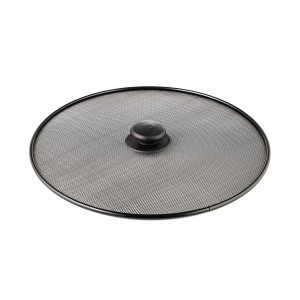 Крышка-экран LARA LR01-96 29 см. (черн), универсальная, нержавеющая сталь