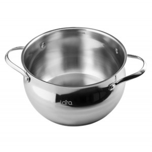 Набор посуды LARA Apple 6 предметов (кастрюли: 2.1л, 3.7л, 6.1л) LR02-86