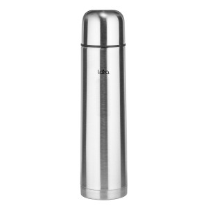 Термос LARA (сталь) - 1000 мл, КЛАПАН, двойные стенки, крышка-чашка LR04-11