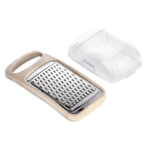 Терка - 1 поверхность LARA контейнер, нерж. сталь, волокно рисовой соломы LR07-57