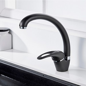 Смеситель для кухни с гайкой Графит LEDEME L5902U