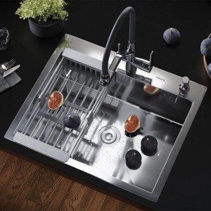 Коландер раздвижной для кухонной мойки серый GERHANS K30300