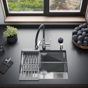 Коландер раздвижной для кухонной мойки серый GERHANS K30300