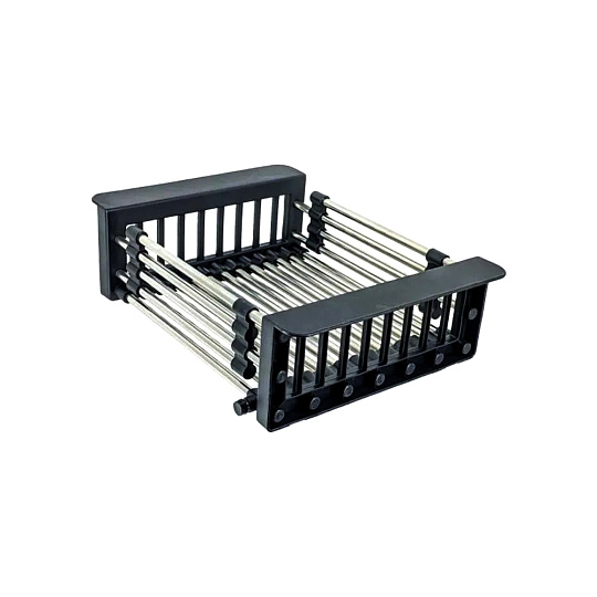 Коландер раздвижной для кухонной мойки графит GERHANS K30300B