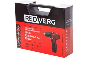Дрель аккумуляторная RedVerg RD-SD10L/2Y