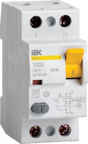 Выкл. дифференциальн тока (УЗО) 2Р 32A IEK ВД1-63 MDV10-2-032-030