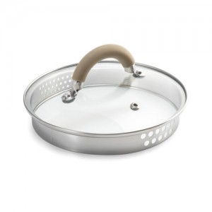 Набор посуды LARA серия БЕРЛИН 6 пр. (1.7+3.1+5.5л) индукционное капс. дно, крышка дуршлаг LR02-119