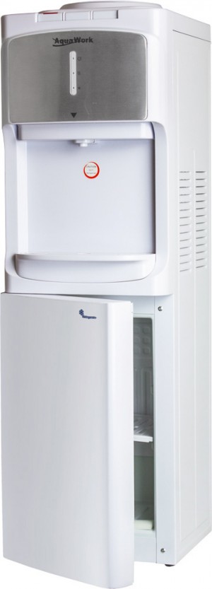 Кулер "Aqua Work" TY-LWYR83В (белый) напольный, компрессор, 3 крана, холодильник