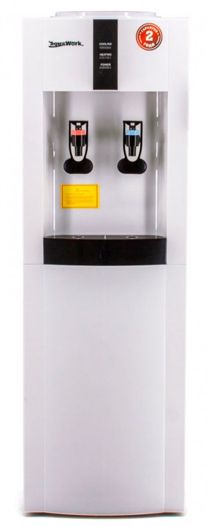 Кулер "Aqua Work-16LD/ЕN", белый, напольный, электронный, нажим кружкой