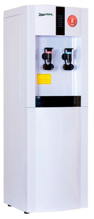 Кулер "Aqua Work-16LD/ЕN", белый, напольный, электронный, нажим кружкой