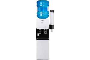 Кулер Aqua Work J-24LD, белый, напольный,электронный, нажим кружкой, шкафчик