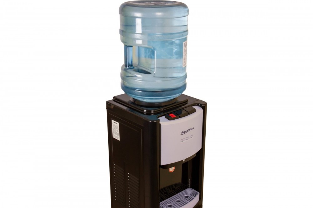 Кулер Aqua Work TY-LWYR33В черный/серебристый напольный, компрессор, 3 крана, холодильник