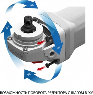 Угловая шлифовальная машина Зубр УШМ-П125-1400 ПСТ (125мм,1400Вт)
