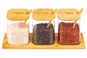 Набор 3 банок для специй "Crystal glass" 450 мл 360095