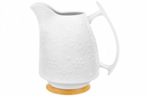 Кувшин "Снежинки" 20*14,5*22 см, 1,9 л, на деревянной подставке