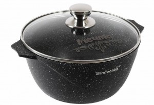 Кастрюля индукционная 5л АП Гранит black Induction Pro.арт. 45802И