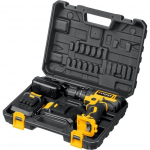 Дрель аккумуляторная ударная STEHER CDS-200-2 (20В, 2*2Ач, кейс)