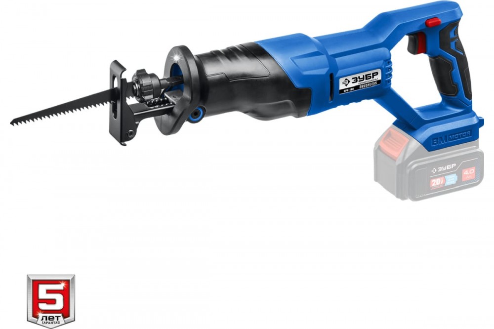 Пила сабельная ЗУБР б/щ без АКБ Профессионал SPB-180