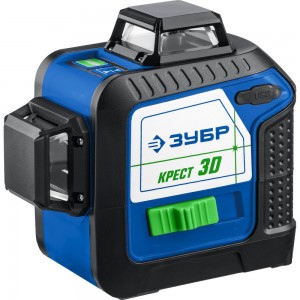 Нивелир ЗУБР КРЕСТ 3D лазерный 34909