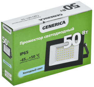 Прожектор светодиодный СДО-50 6500К IP65 GENERICA