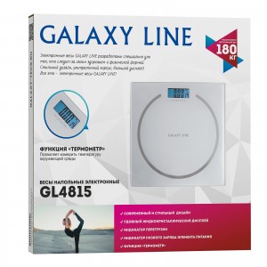 Весы напольные электронные Galaxy LINE GL4815 БЕЛЫЕ