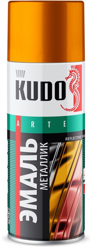 Эмаль аэрозоль ЗОЛОТО металлик универсал 520мл KUDO KU-1028