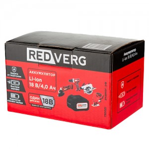 Аккумулятор RedVerg Li-Ion 18V 4.0Ач 730021